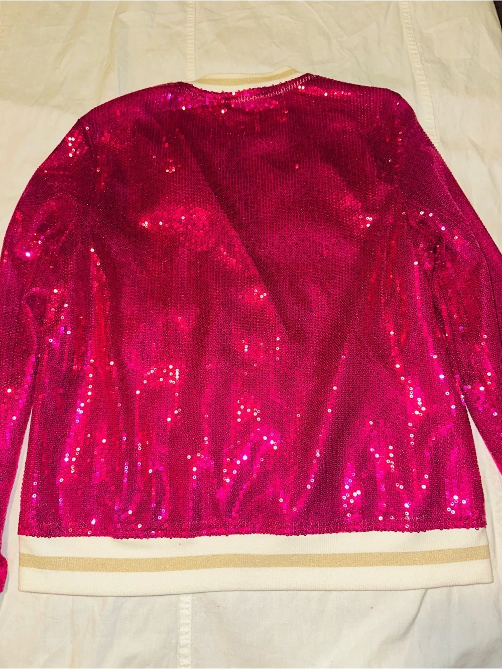 Colorful Planet Girls 14/16 Hot Pink Sequin Bomber Jacket